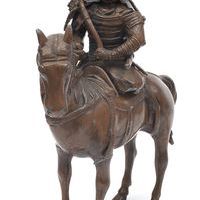 Скульптура. Самурай на коне