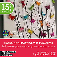 Программа "Бабочки: изучаем и рисуем" (МК декоративная картина "Бабочки")