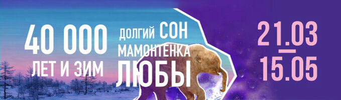 Выставка «40 000 лет и зим. Долгий сон мамонтенка Любы»